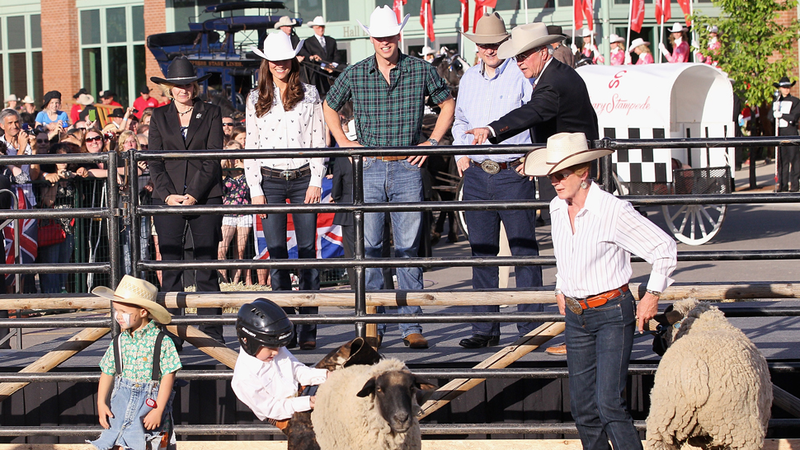 Illustration for article titled Prince William & Kate Middleton Wear Canadian Cowboy Hats